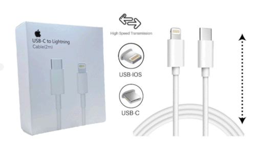 Cable Iphone x TC 2 Metros