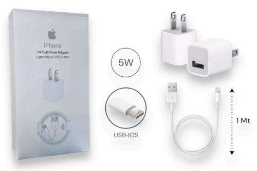 Cargador Iphone 5W