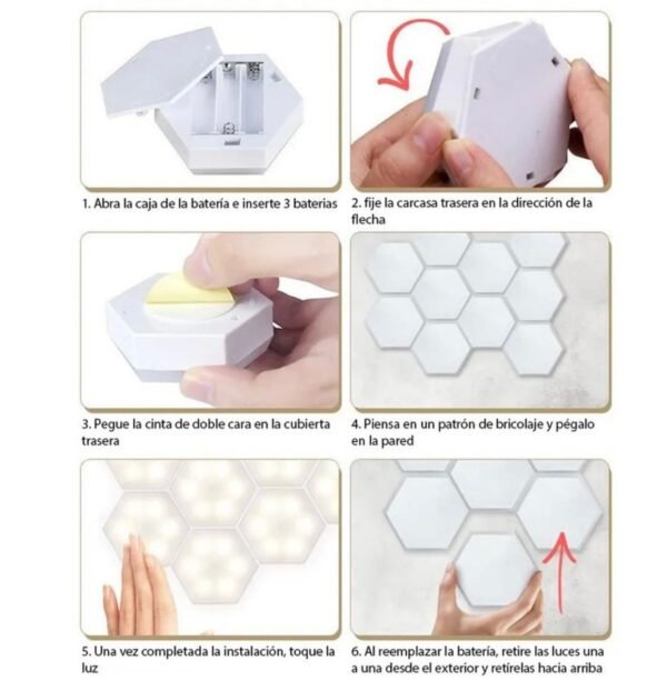 LAMPARA HEXAGONAL