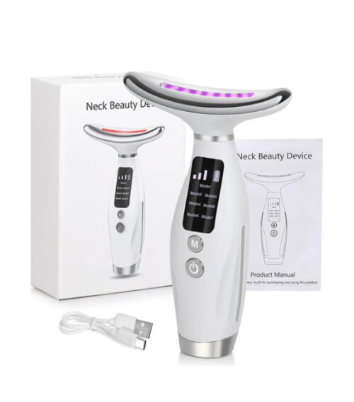 MASAJEADOR FACIAL LUZ LED 7 COLORES